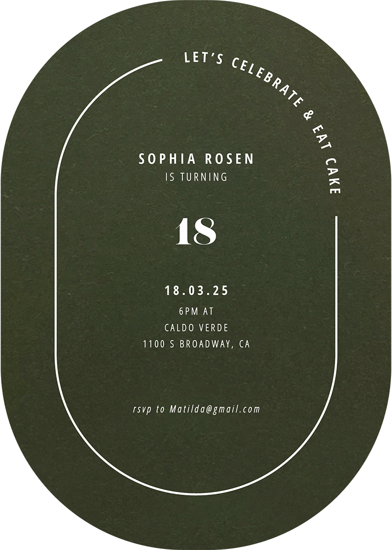 Neapolitan Icecream - Birthday Invitations