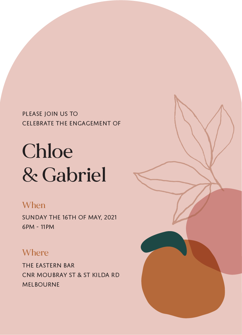 Harvest - Engagement Invitations