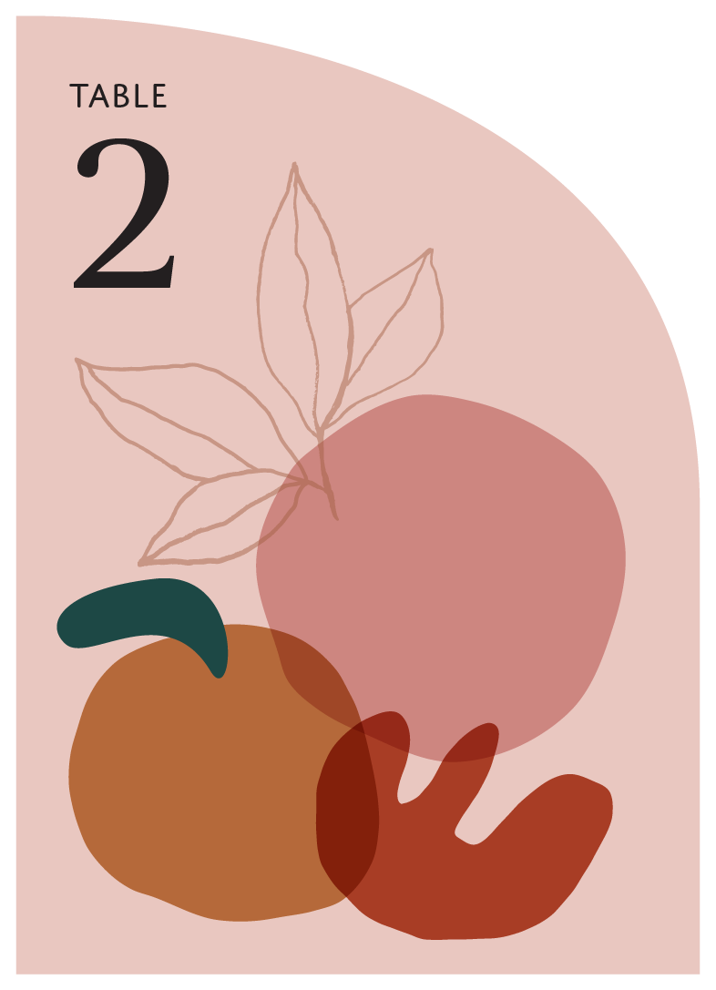 Harvest - Table Numbers