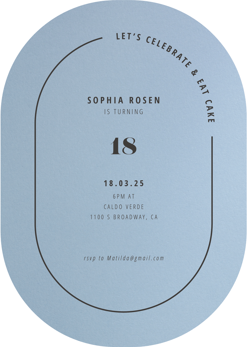 Neapolitan Icecream - Birthday Invitations