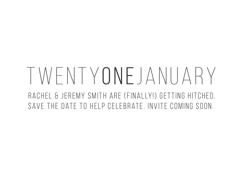 Simple is Best - Save The Date