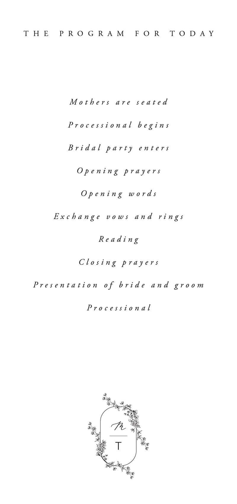 Floweret - Wedding Programs