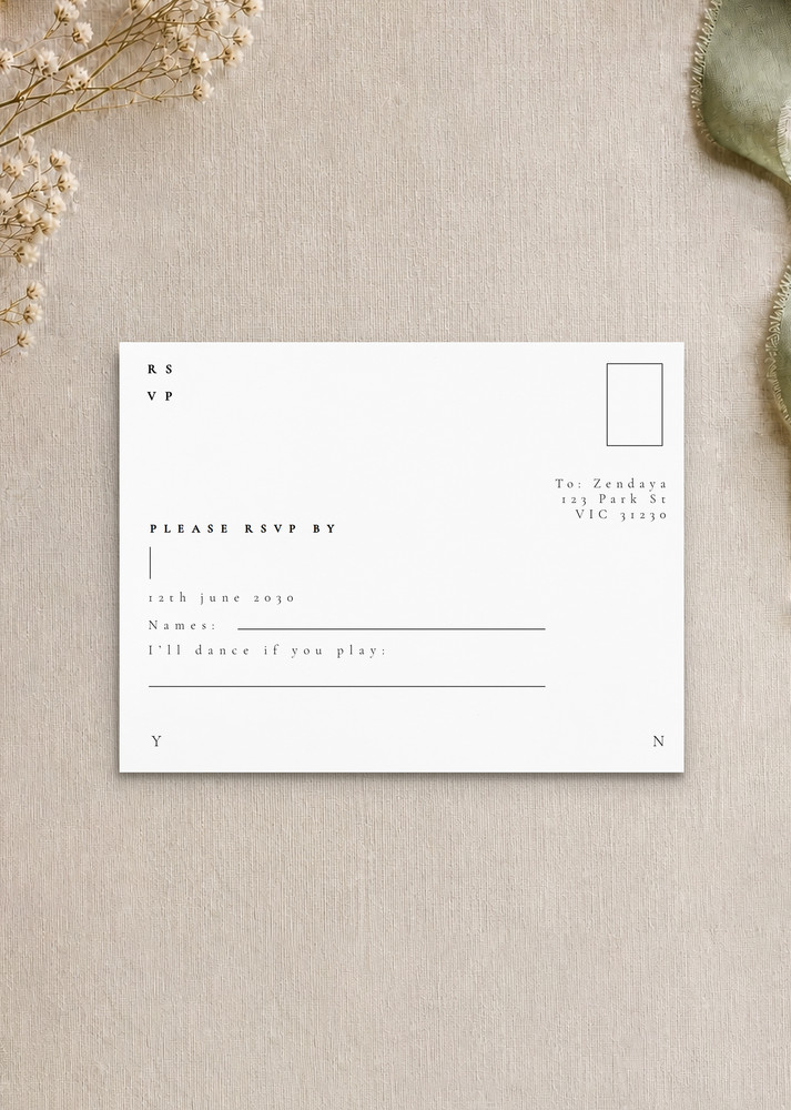 Flora - RSVP Cards