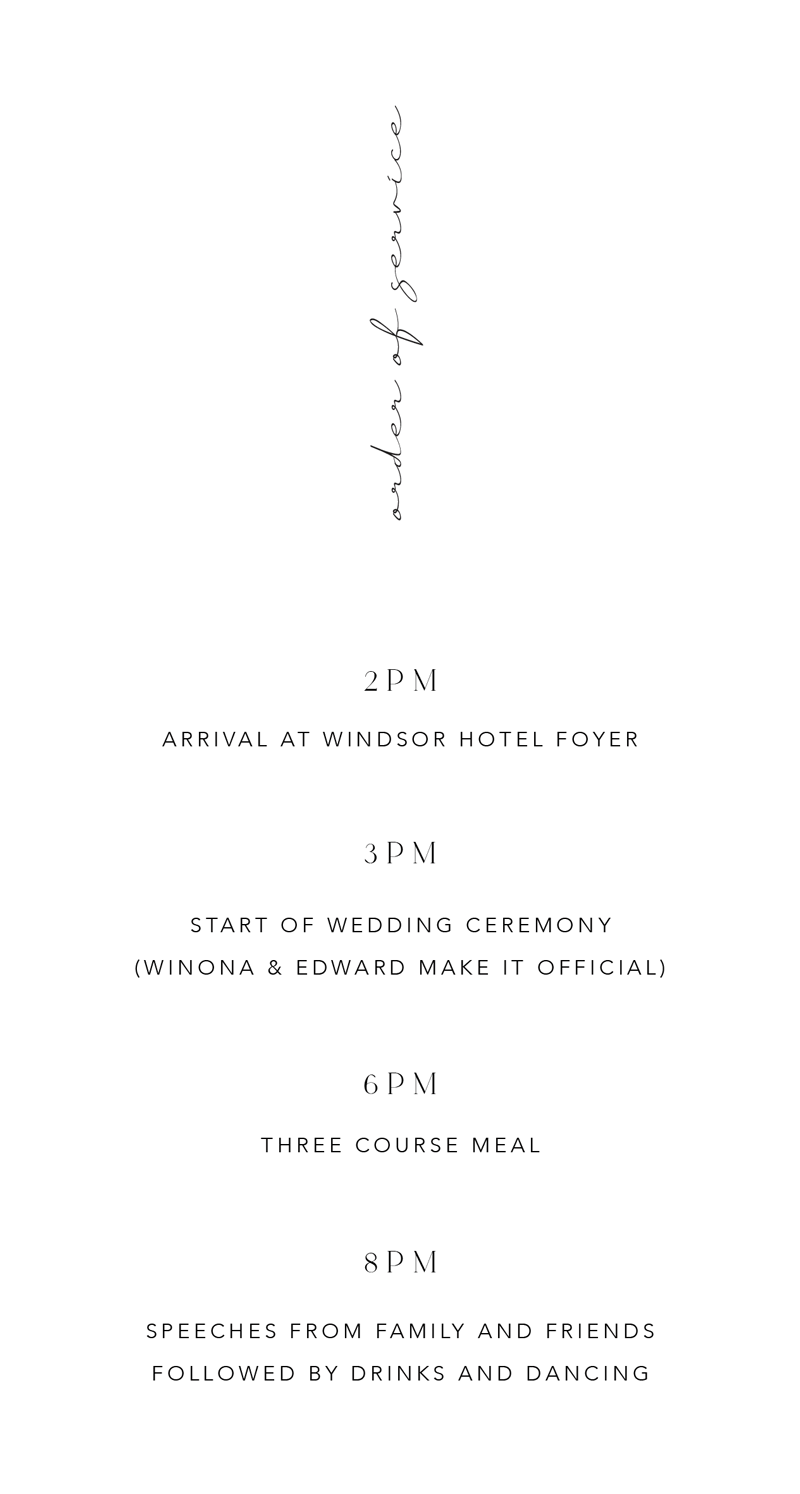 Byron - Wedding Programs