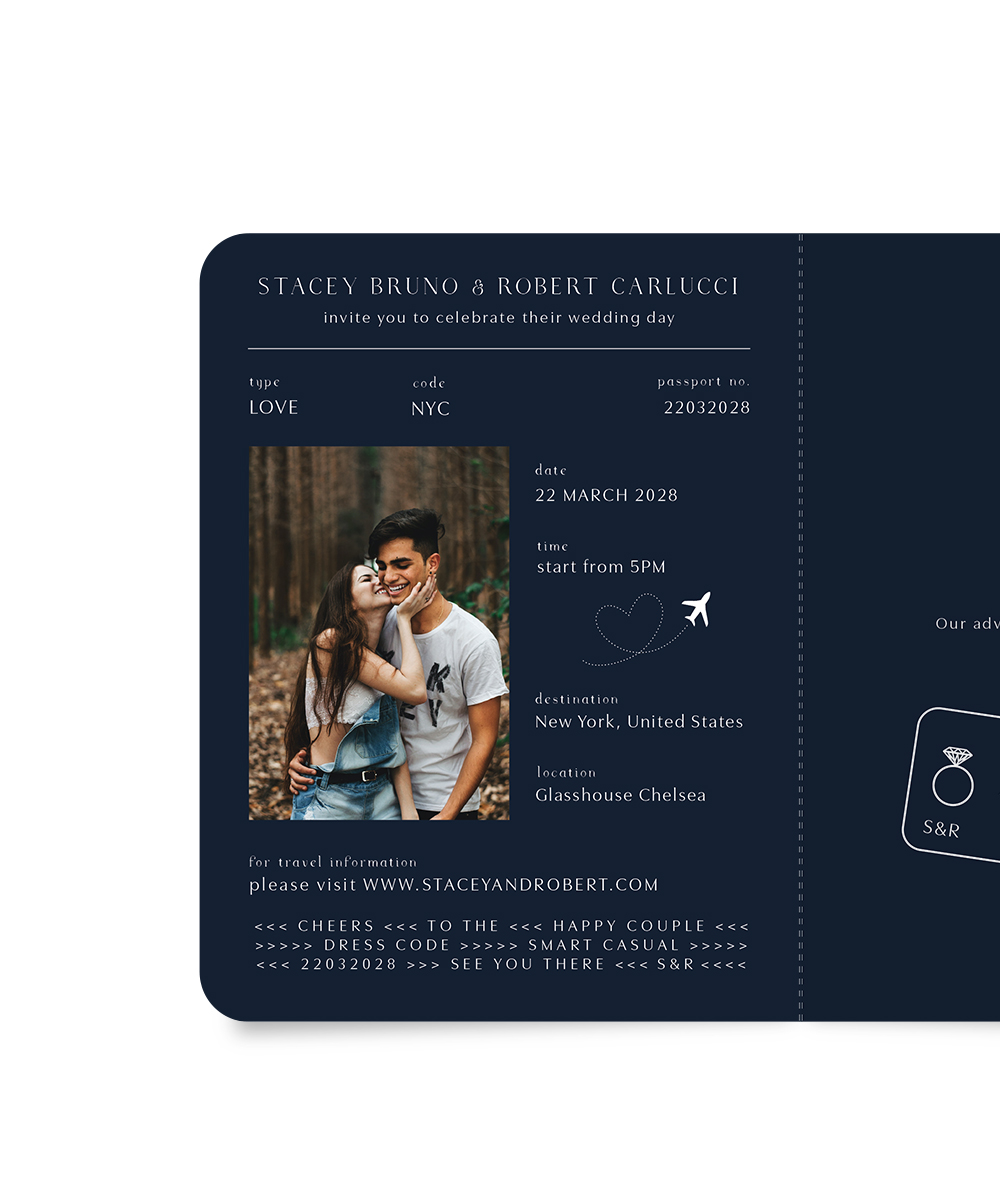 Us and the World - Wedding Invitations
