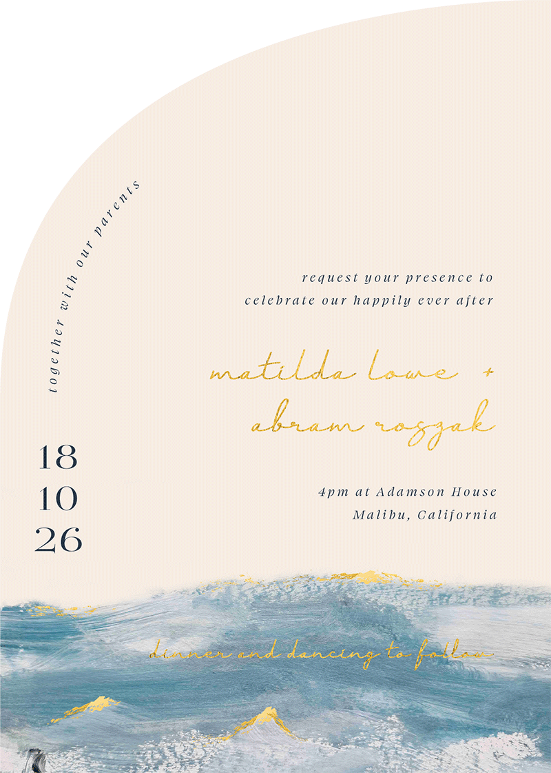 Ocean Waves - Wedding Invitations