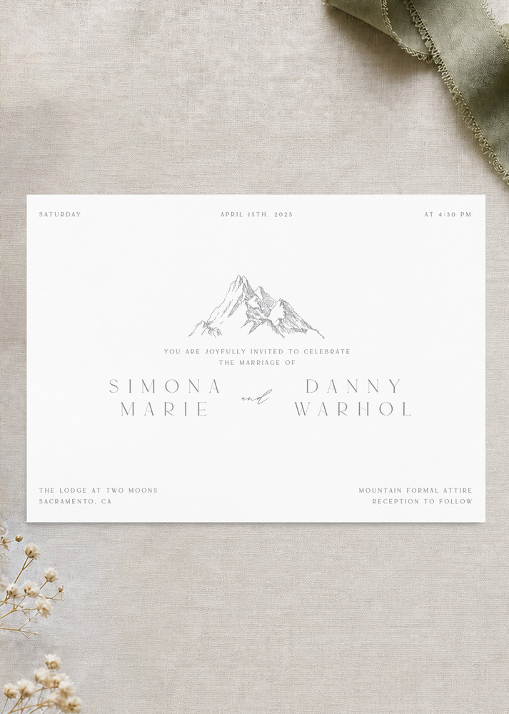 The Summit - Wedding Invitations