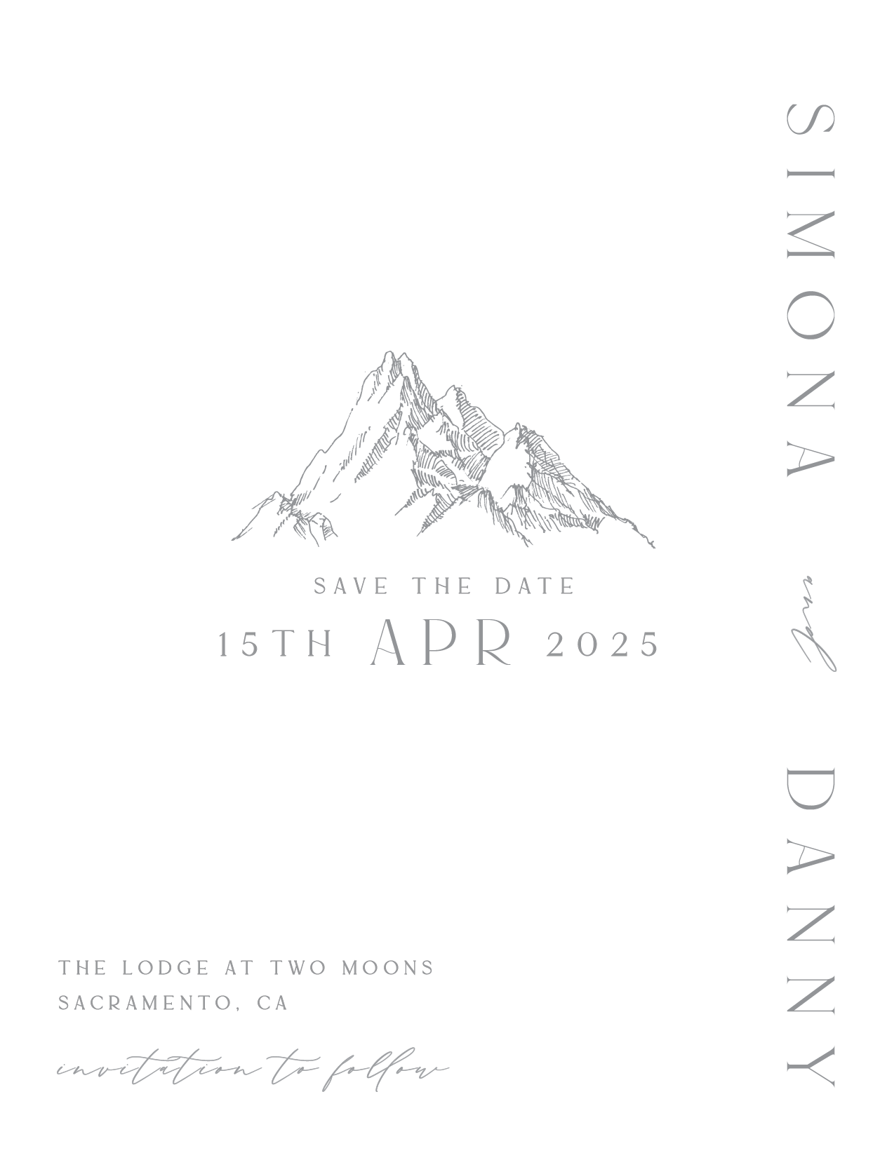 The Summit Save The Date - Letterpress design preview