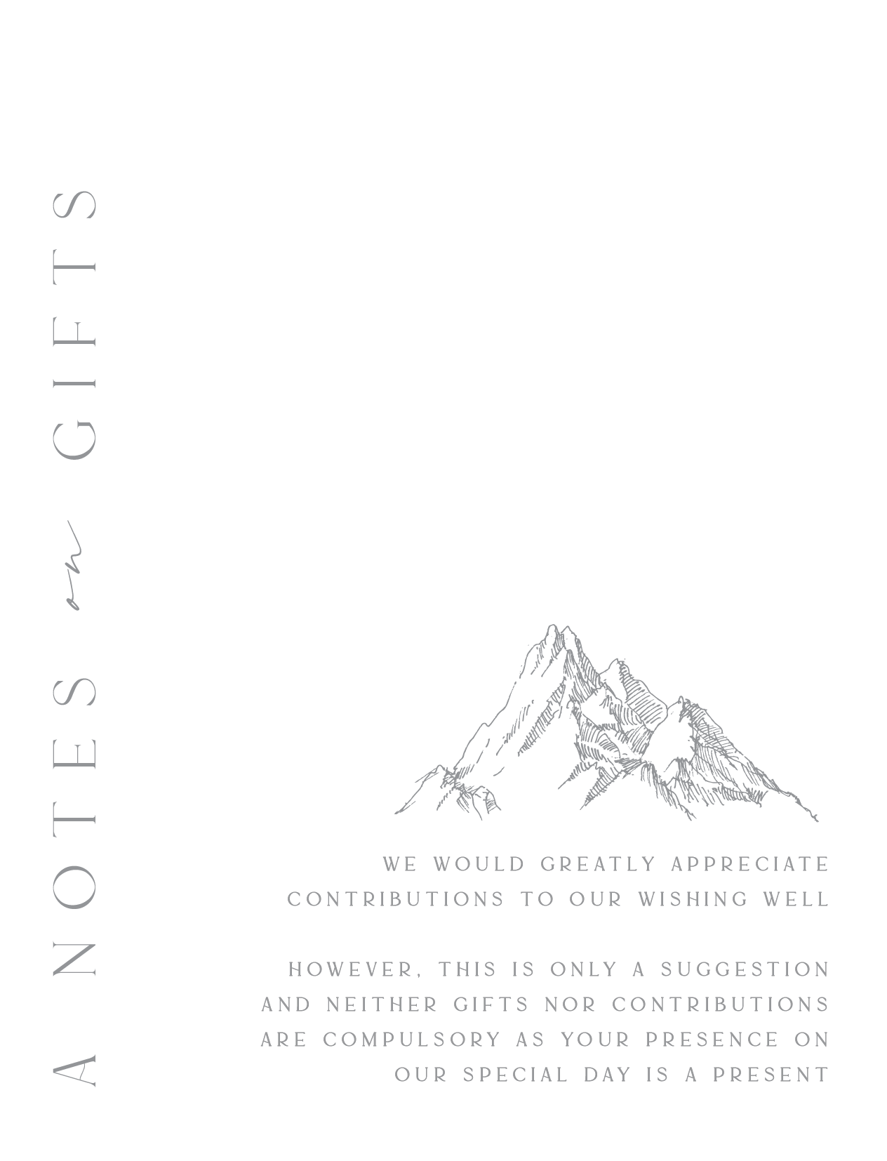 The Summit Wishing Well - Letterpress design preview