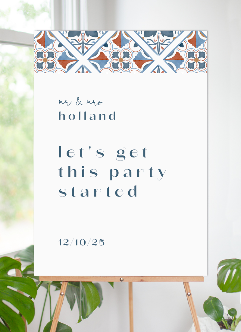Talavera - Wedding Signs