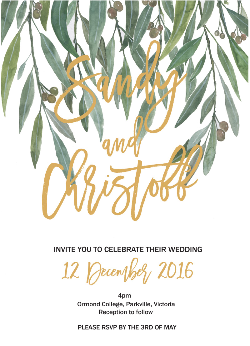 Golden Native Wedding Programs - Metallic Prints design preview