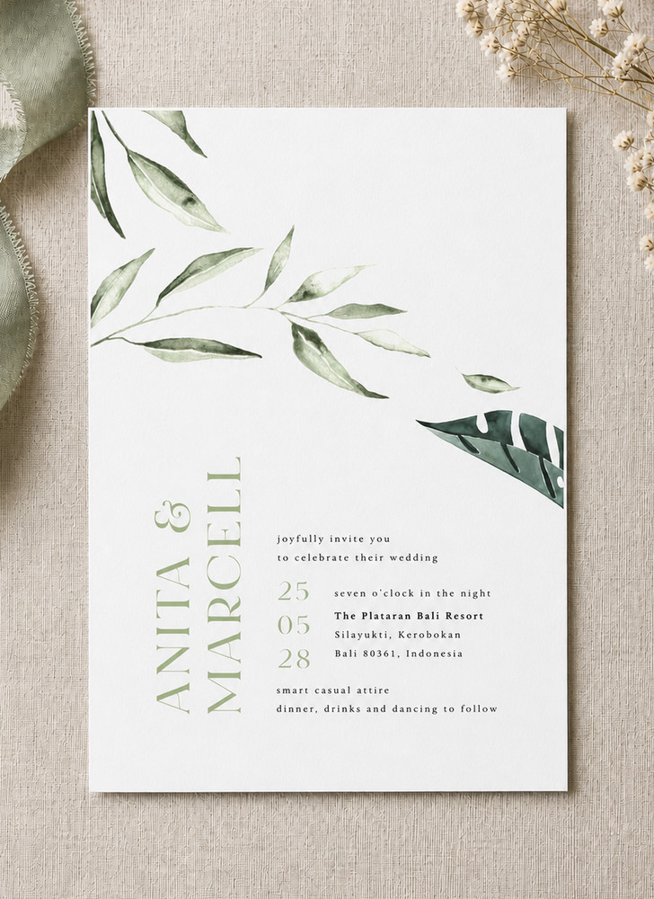 Tropical Botanical - Wedding Invitations