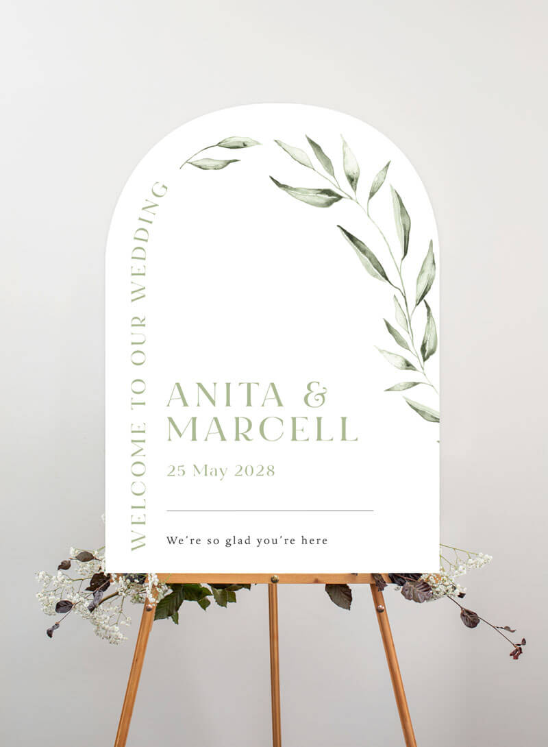 Tropical Botanical - Wedding Signs