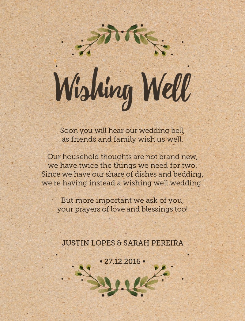 Rustic Garden | Digital Printing | Wishing Well