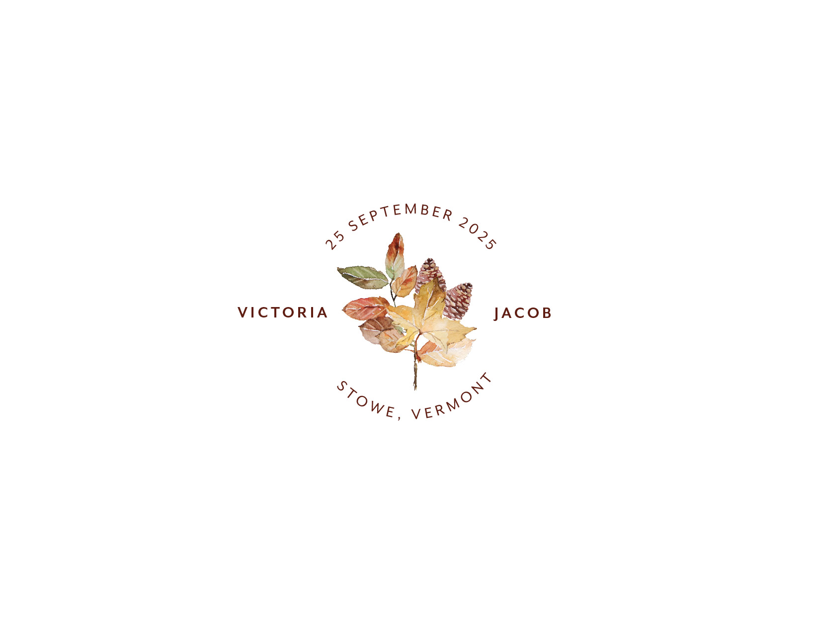 Autumn Tendril RSVP Cards - Digital Printing design preview