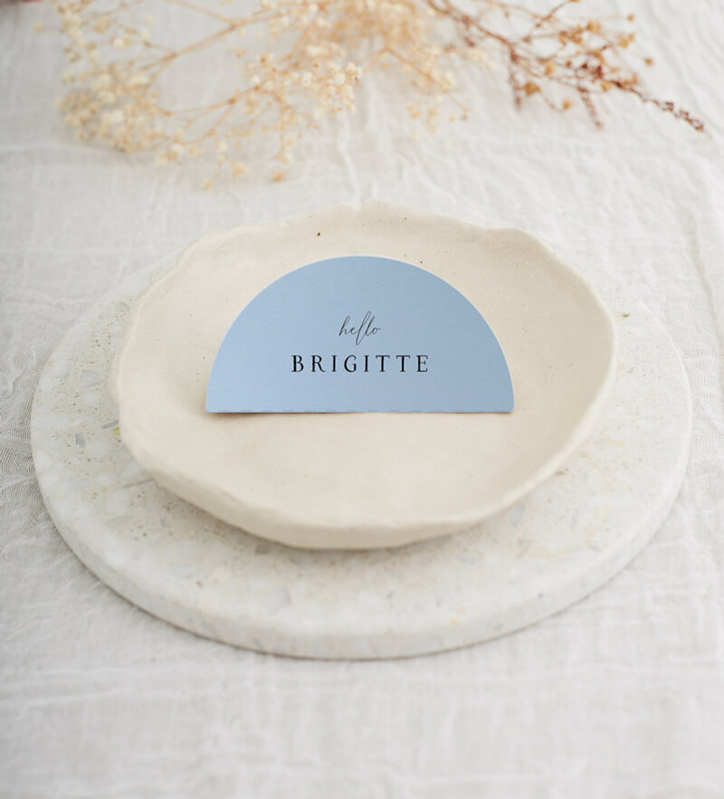 White Dandelion - Wedding Place Cards