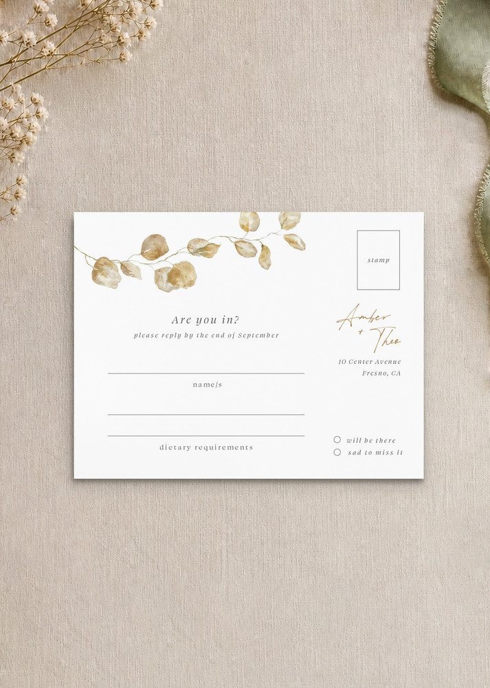 Winter Harmony - RSVP Cards