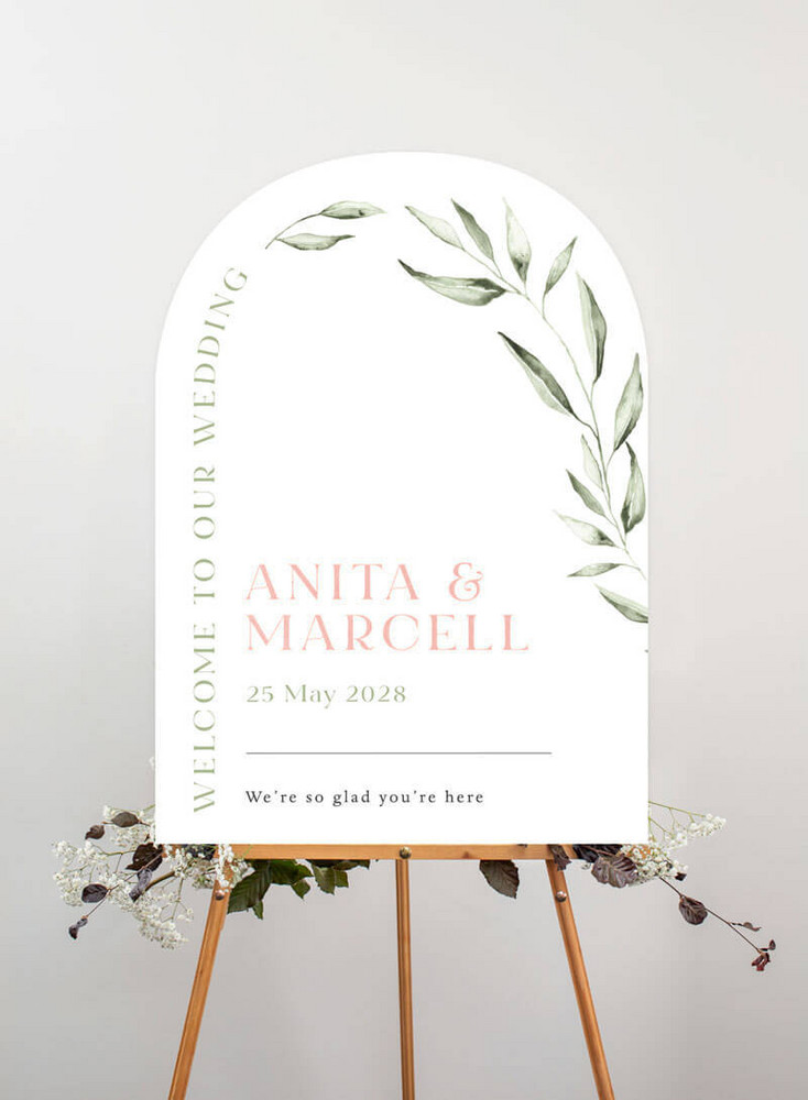 Tropical Botanical - Wedding Signs