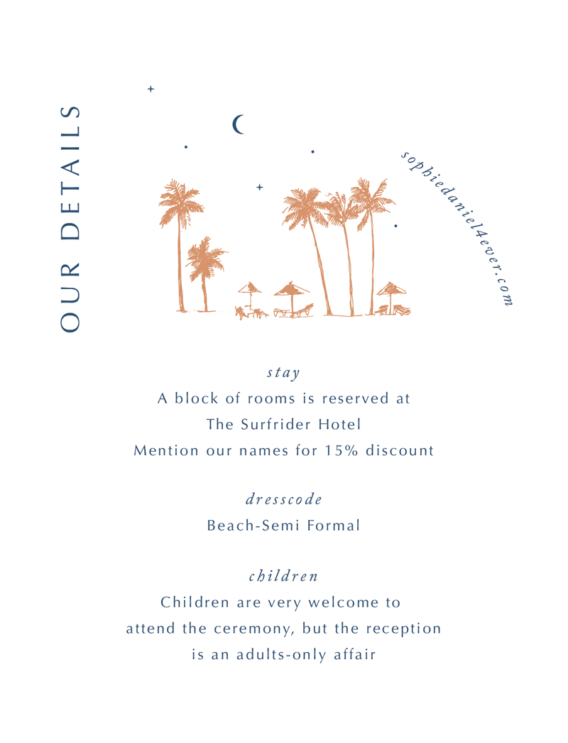 Summer Nights Information Cards - Digital Printing design preview