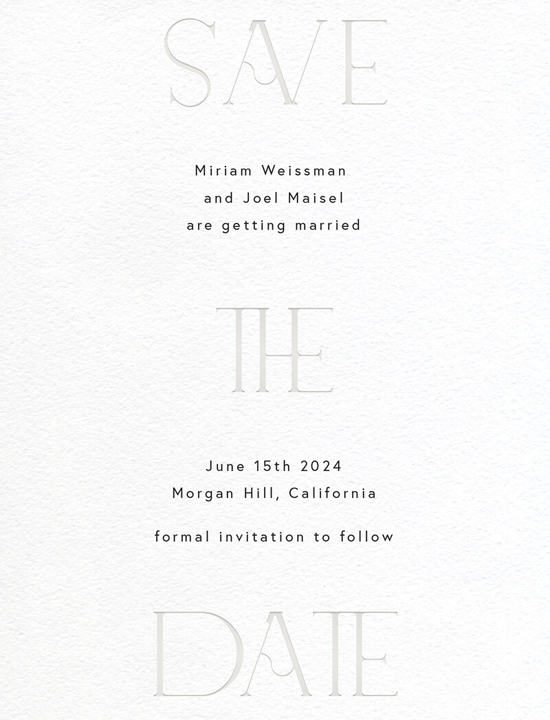 The Vow - Save The Date