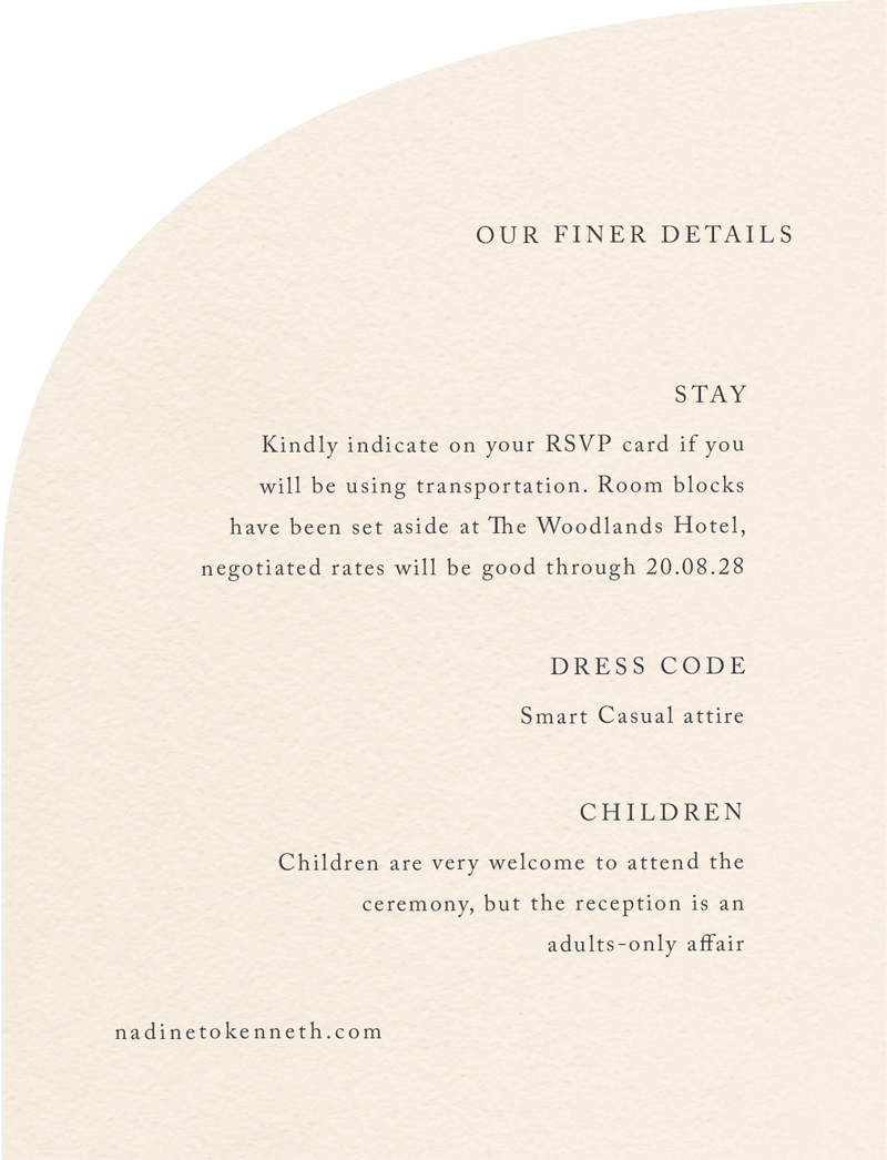 Serif Style Information Cards - Digital Printing design preview