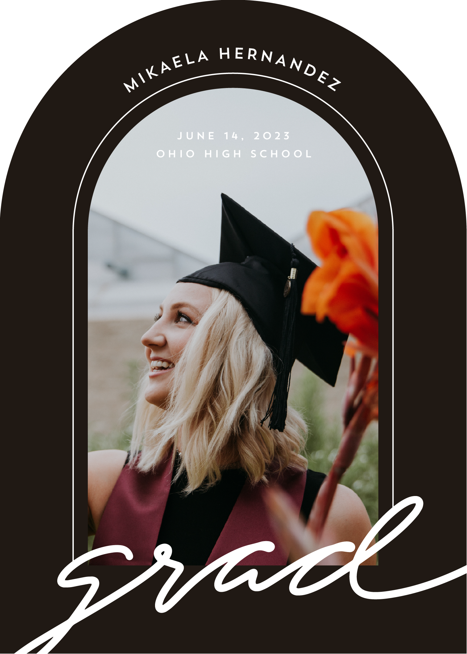 Hand Scrip Grad - Graduation Announcements
