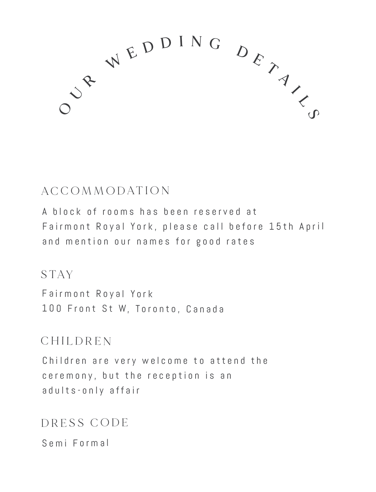 Minimalisme Information Cards - Digital Printing design preview