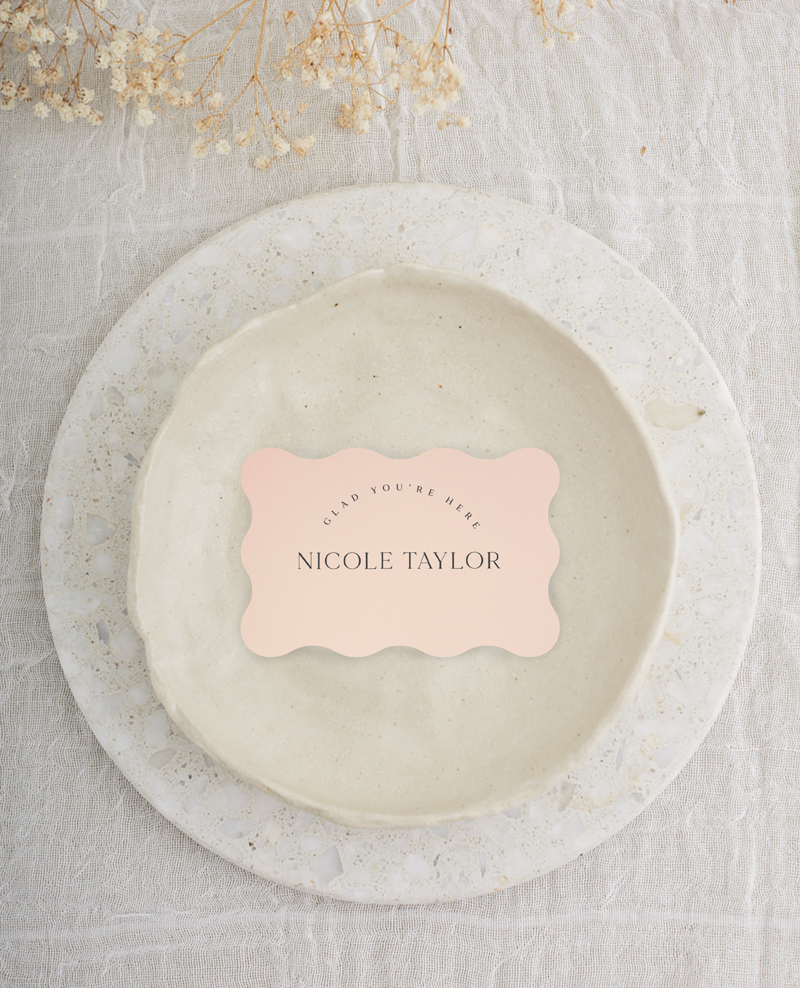 Minimalisme - Wedding Place Cards