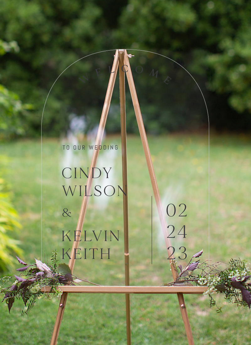 Minimalisme - Wedding Signs