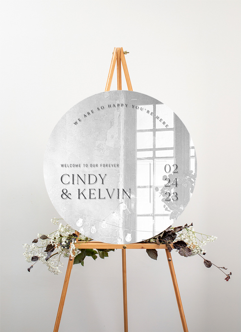 Minimalisme Wedding Signs - Digital Printing design preview