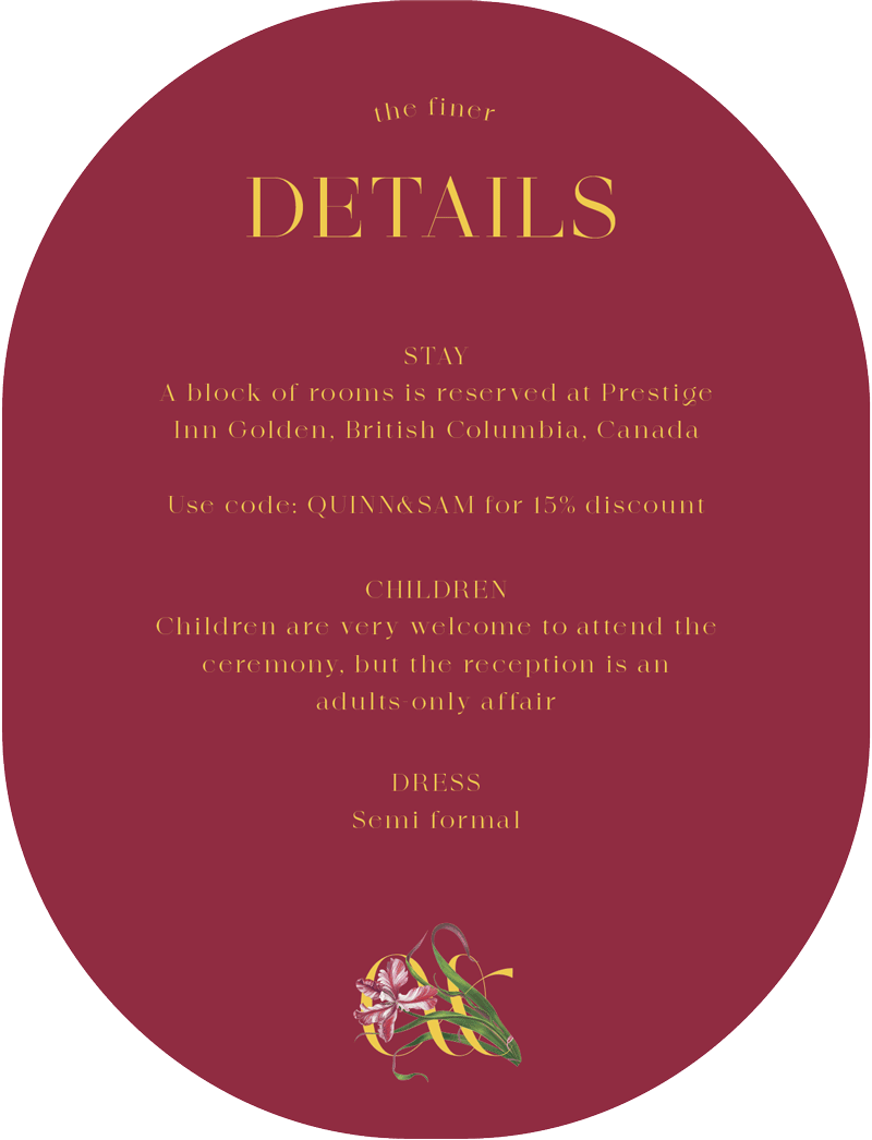 Fleur Information Cards - Digital Printing design preview