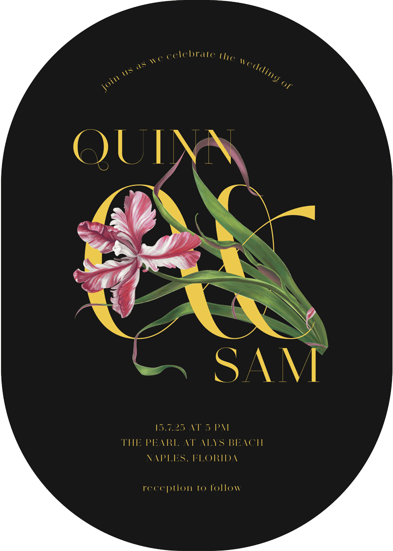 Fleur Wedding Invitations - Digital Printing design preview
