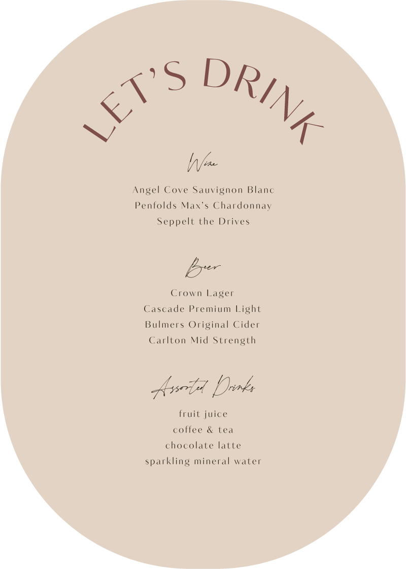 Impressionist Wedding Menu - Digital Printing design preview