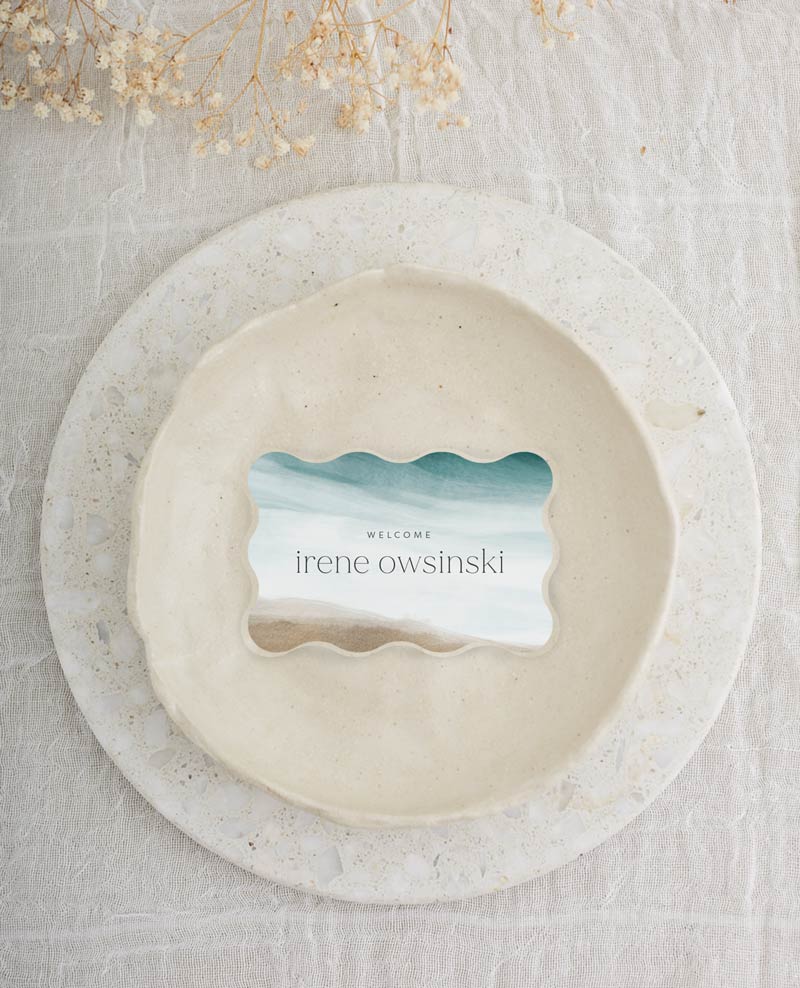 Coastal Seaside - Wedding Place Cards