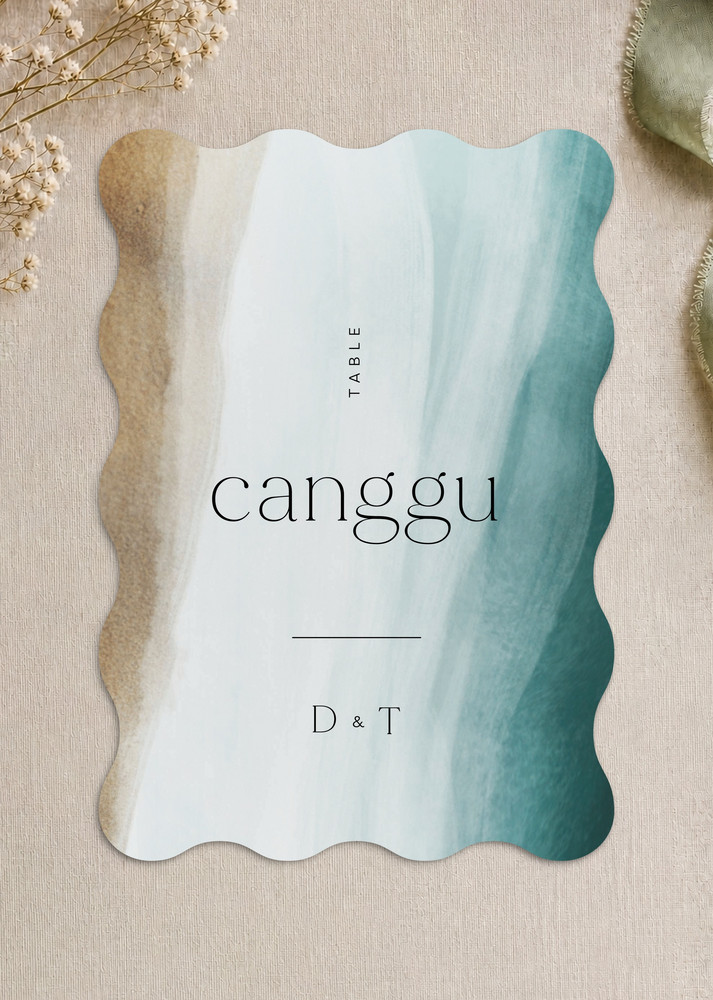 Coastal Seaside Table Numbers - Digital Printing design preview