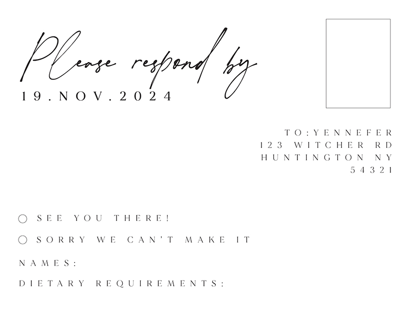 Siri - RSVP Cards