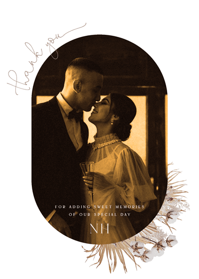 Love Garden Wedding Thank You Cards - Digital Printing design preview