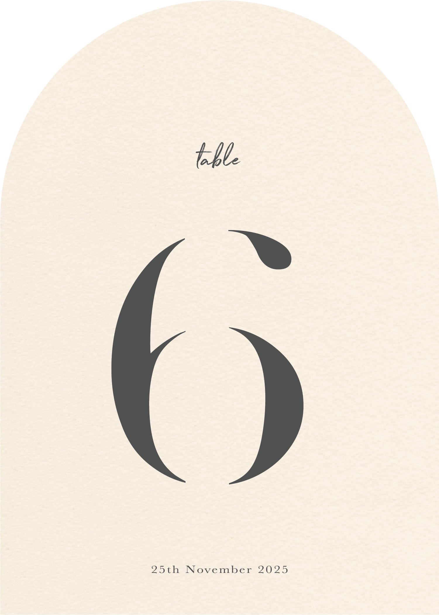 Smoke Table Numbers - Digital Printing design preview