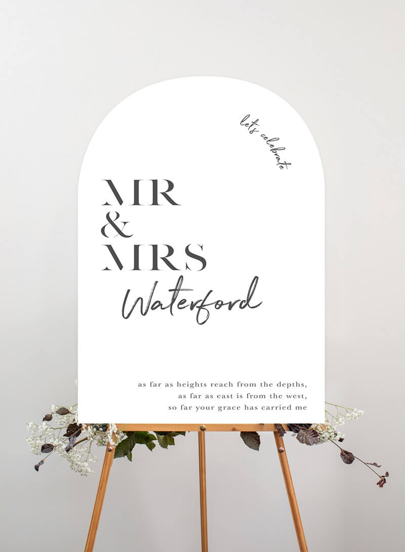 Smoke Wedding Signs - Digital Printing design preview