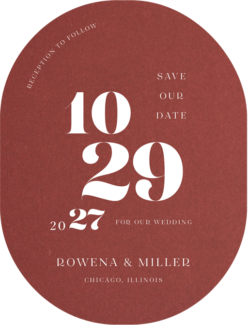 Lust in Words save the date card design from Paperlust.