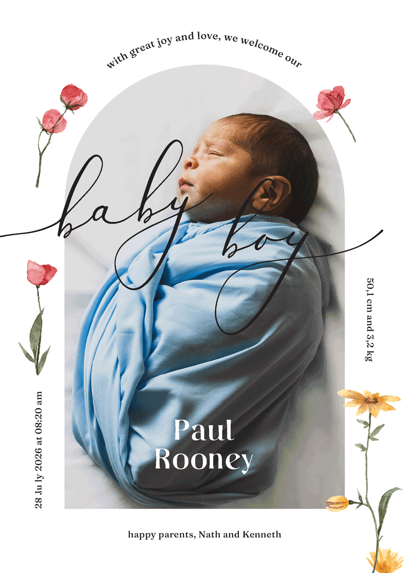 Floratta - Baby Announcements