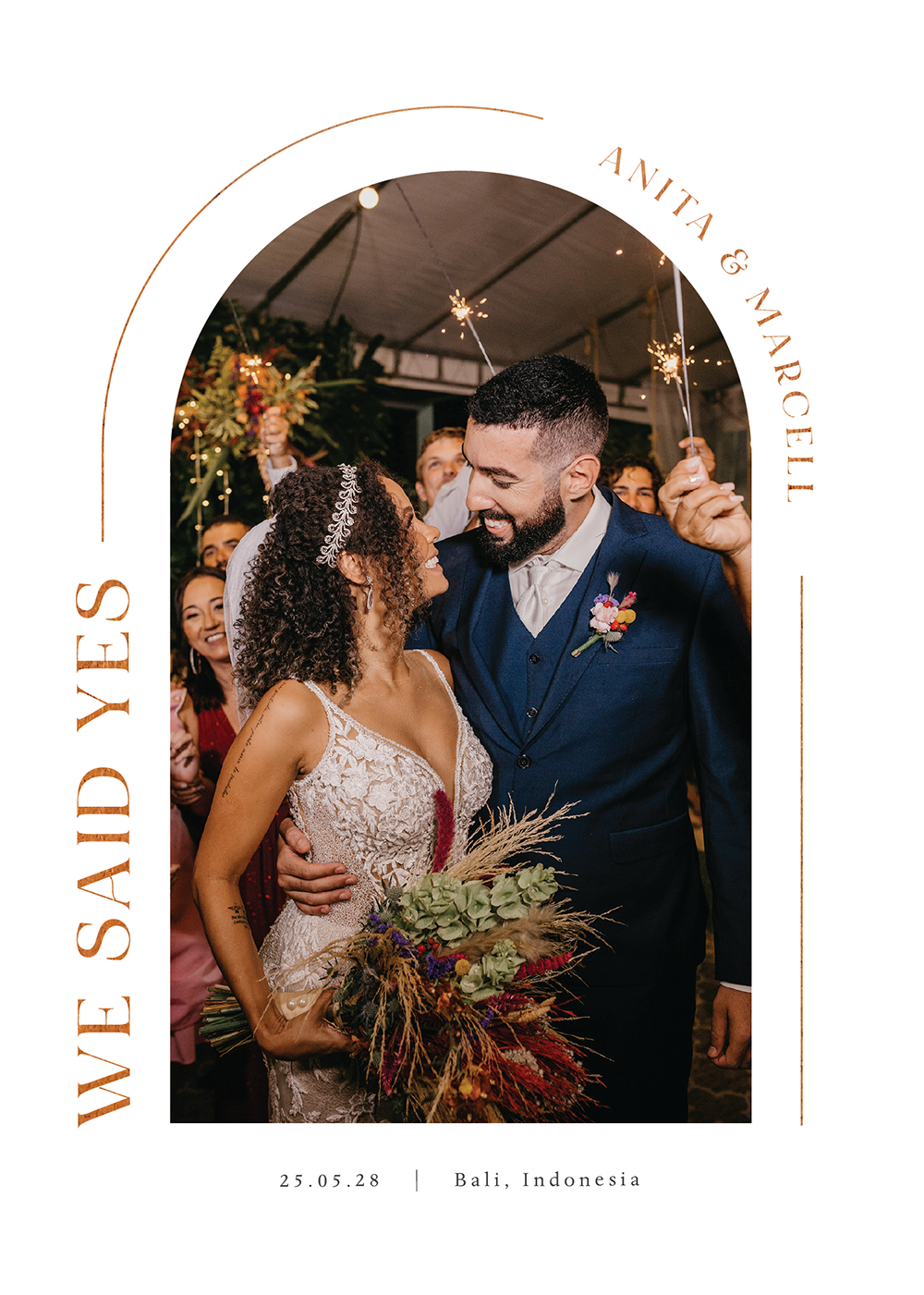 Tropical Botanical - Wedding Announcements