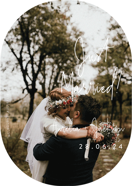 Linear Wedding Announcements - Digital Printing design preview