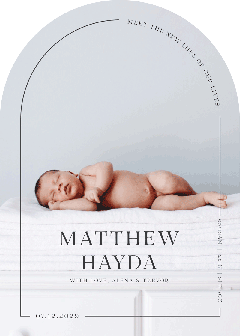 All Minimal - Baby Announcements