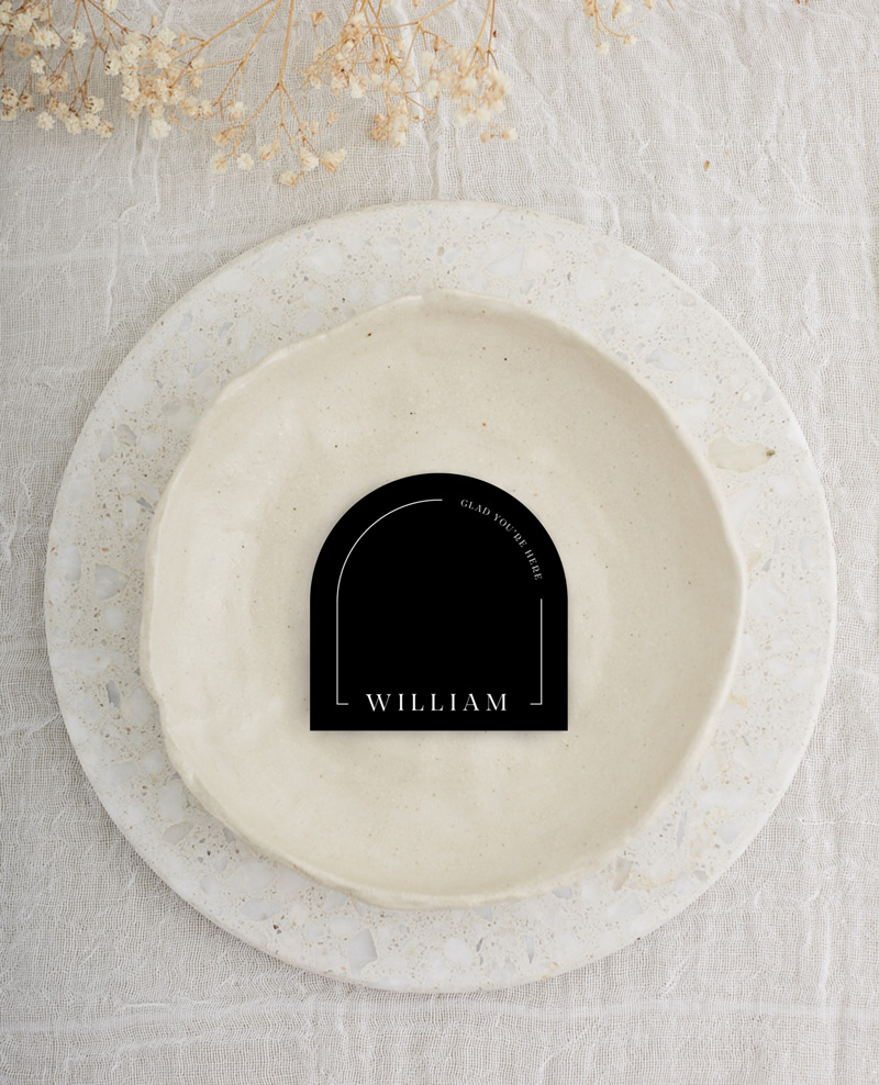 All Minimal Wedding Place Cards - Digital Printing design preview