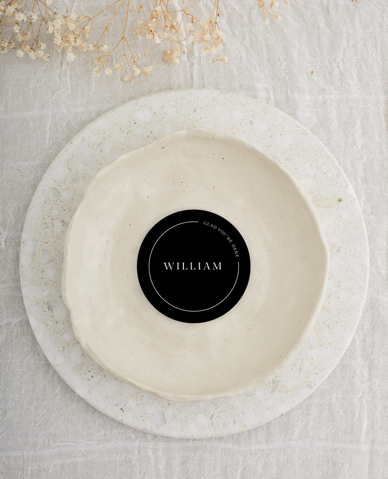 All Minimal Wedding Place Cards - Digital Printing design preview