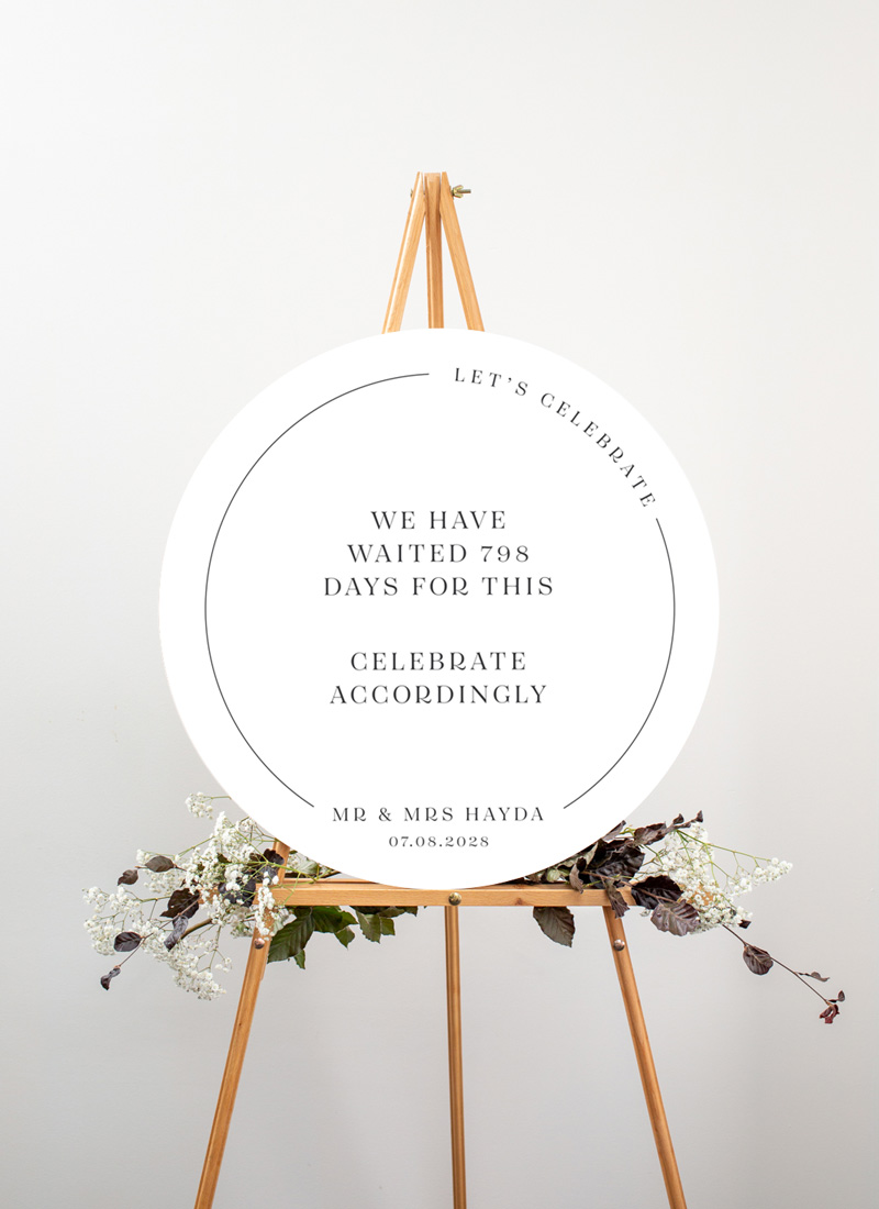 All Minimal Wedding Signs - Digital Printing design preview
