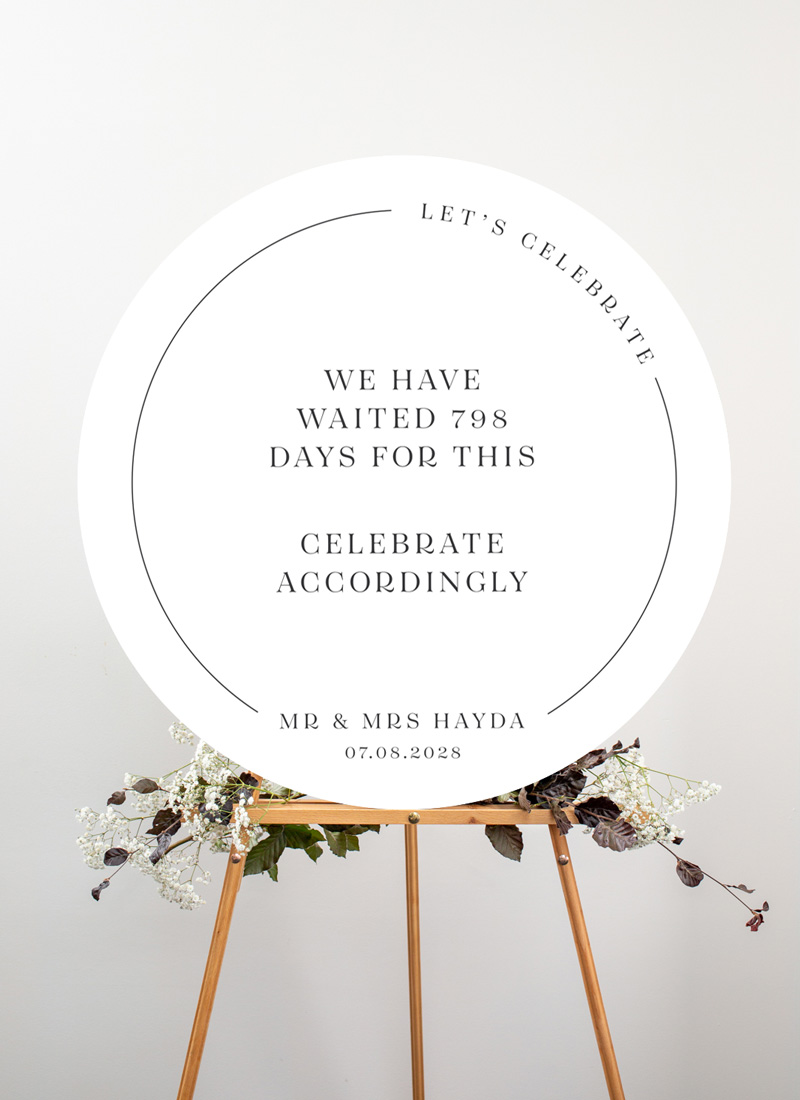 All Minimal Wedding Signs - Digital Printing design preview