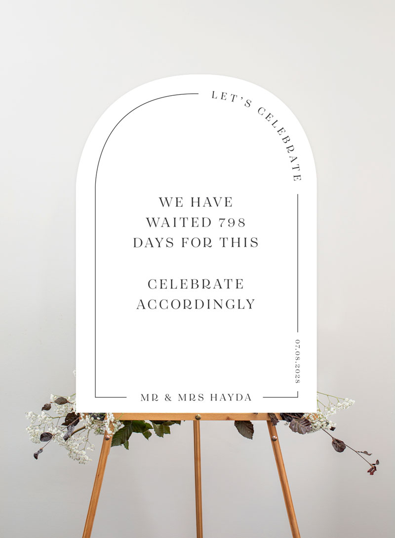 All Minimal Wedding Signs - Digital Printing design preview
