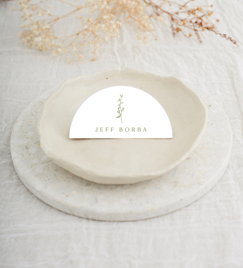 Visco Garden Wedding Place Cards - Digital Printing design preview